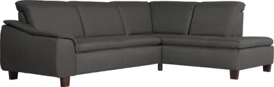 Produktbild von Max Winzer Sofa 2,5-Sitzer links mit Ecksofa rechts Aaron - Flachgewebe anthrazit - Maße: 247 x 187 x 82 cm