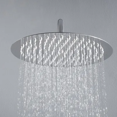 Productafbeelding van Hoofddouche 40 cm, roestvrij staal, rond, regendouche, voor badkamer