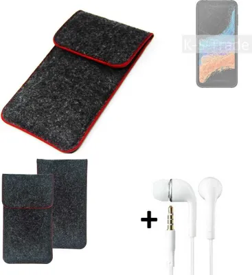Produktbild von K-S-Trade Handy Schutz Hülle kompatibel mit Samsung Galaxy XCover6 Pro Schutzhülle Handyhülle Filztasche Pouch Tasche Case Sleeve Filzhülle