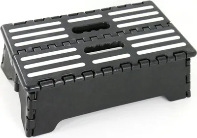 Produktbild von Tritthocker Tragbarer Faltbarer Klapphocker Küchenhocker Klapptritt Kinderfußbank Anti-Rutsch Oberfläche und Anti-Rutsch Füße Aufstiegshilfer Hocker für Ältere, Kinder Kleiner, Bad, Schlafzimmer