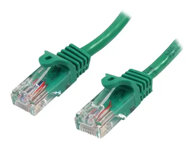 Produktbild von StarTech.com 0,5m Cat5e Ethernet Netzwerkkabel Snagless mit RJ45 - Grün, 0,5 m, Cat5e, U/UTP (UTP), RJ-45, RJ-45, Grün