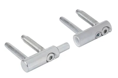 Obrázek produktu pro Walteco Nastavitelný závěs pro dřevěné dveře průměr 14 mm, bílý pozink, nosnost 45 kg