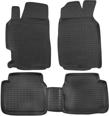 Image de 3D Tapis De Sol en Caoutchouc Exclusive Pour Mazda 6 2002-2012 4pcs, Bord Haut, Noir, Antidérapant, Toutes Saisons
