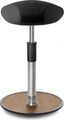 Produktbild von Sitz- Stehhocker Free Tall Triangel kvadrat Remix Anthrazit Chrom /Natur.