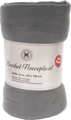2er Fleece Wohndecke Kuscheldecke Wolldecke 120x150cm