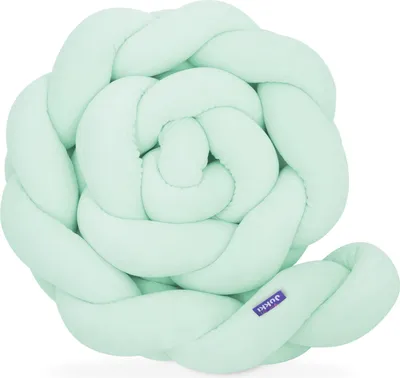 Produktbild von Mint - Geflochtene Bettschlange Bettumrandung für Babybett