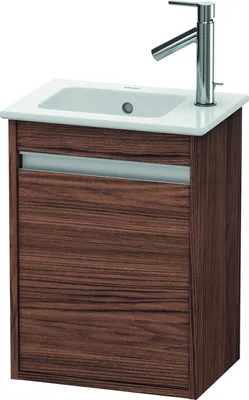 Produktbild von Waschtischunterbau KETHO 550x400x285mm Ans links nussbaum dunkel Anschlag links nussbaum dunkel