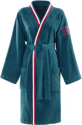 Produktbild von Tommy Hilfiger Frottee Melange Kimono Farbe Dark Green Größe  M AL