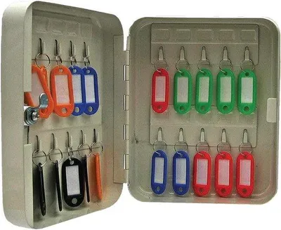 Produktbild von Famanu Schlüsselschrank mit Platz für 20 Schlüssel - Schwarz