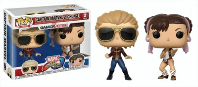 Produktbild von Captain Marvel vs Chun-Li - GamerVerse Capcom - Funko Pop! - Vinyl Figur