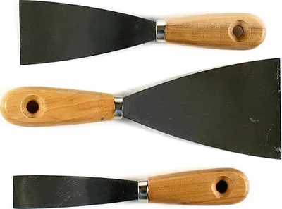 Produktbild von Spachtel Satz Strend Pro SS009, 3-teilig, 20-50-80 mm, Holzgriff