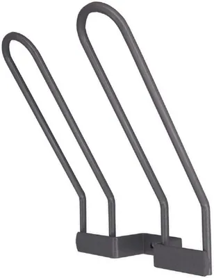 Obrázok produktu pre Držák na topánky pre 1 pár topánok - Súprava 10 kusov - Šírka 130 mm - Oceľový drôt, strieborná farba RAL 9006, povrchová úprava