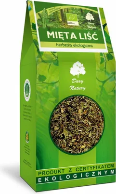 Zdjęcie produktu dla HERBATKA LIŚĆ MIĘTY100 g - DARY NATURY
