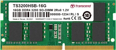 Zdjęcie produktu dla Sodimm Ddr4 16Gb 3200Mhz Transcend 2Rx8 1Gx8 Cl22 1.2V