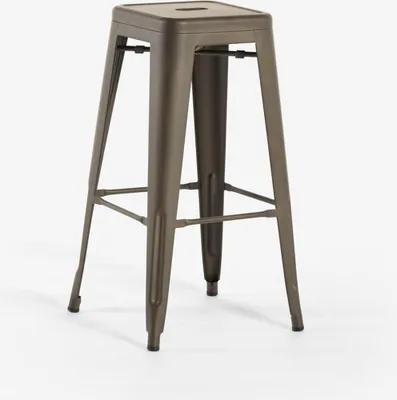Immagine prodotto di Sgabello da bar 76cm in acciaio per bar e cucina Steel Up - Bronzo