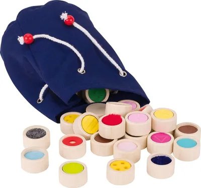 Produktbild von goki Oberflächen-Fühlmemo Holz 32T Baumwollbeutel