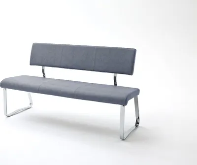 Produktbild von Polsterbank >TIRANA< in graublau - 155x85x58cm (BxHxT)