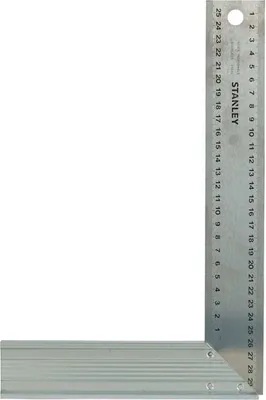 Produktbild von Winkelmaß Stanley, 300 mm, Edelstahlklinge, Millimeterskala, Aluminiumprofil