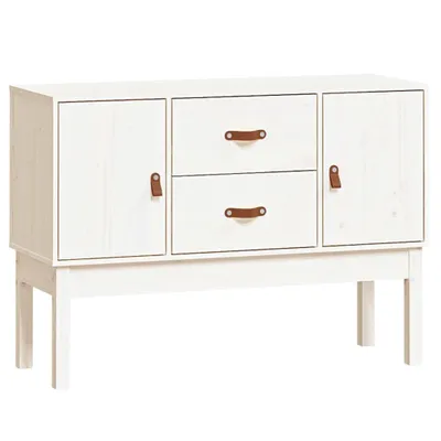 Produktbild von Sideboard Weiß 110x40x78 cm Massivholz Kiefer