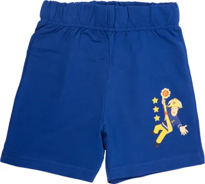 Produktbild von Feuerwehrmann Sam Shorts für Jungen Kinder kurze Hose Trainingshose Bermuda Blau 122-128