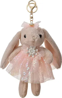 Zdjęcie produktu dla Clayre & Eef TW0615 Brelok do kluczy Rabbit 10x8x22 cm Beżowy
