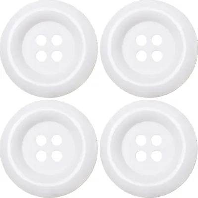 Produktbild von XL-Knöpfe 5cm 4 Stk weiß