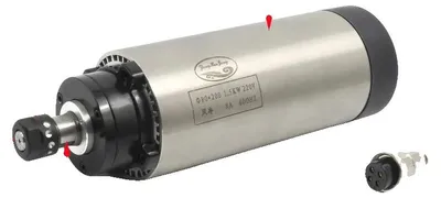 Produktbild von CNC-Spindelmotor, 1,5 kW, 220 V Eingangsspannung, 24000 U/min Betriebsdrehzahl, luftgekühlt,