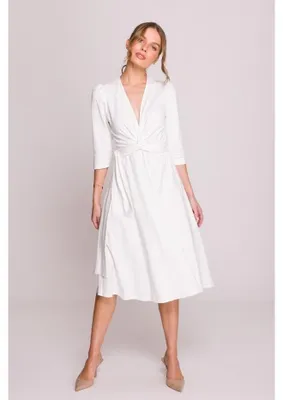 Obrázok produktu pre Stylove Dámske midi šaty Gajza S404 ecru XL
