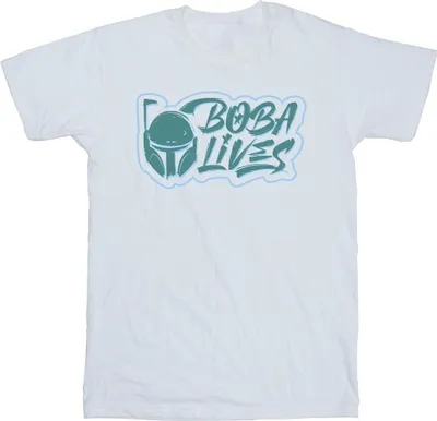 Produktbild von Star Wars - "The Book Of Boba Fett Lives" T-Shirt für Herren BI44903 (XXL) (Weiß)