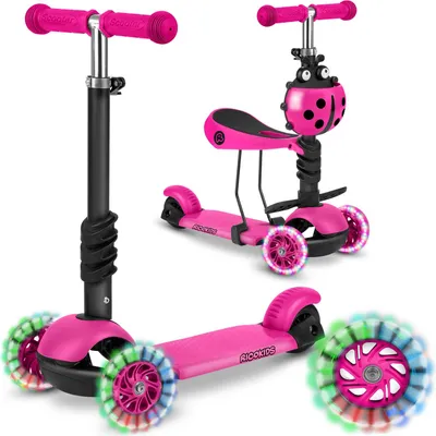 Zdjęcie produktu dla Hulajnoga Trójkołowa Ricokids Buggy - Różowa