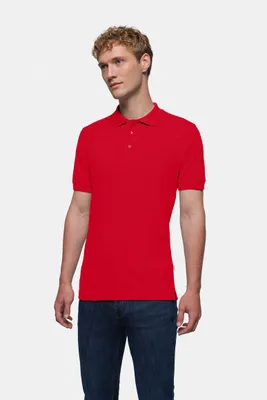 Zdjęcie produktu dla HAKRO® 10008679277082 HAKRO® Herren Polo Shirt CLASSIC rot Größe XL