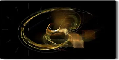 Produktbild von Dekor Leinwand Uhr Wandbilder Kunstdruck 60x30 abstrakte fraktales Kunst - schwarze Hände