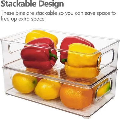 Produktbild von Famanu Kühlschrank-Organizer transparent - Set von 6