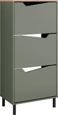 Produktbild von Schuhkipper Vicco Marelle Grün/Artisan 60 x 129.5 cm mit 3 Fächern, Model 57864