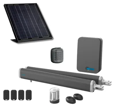 Produktbild von Solarantrieb mit Avidsen Teha SE-Zylindern und Digicode für Flügeltore