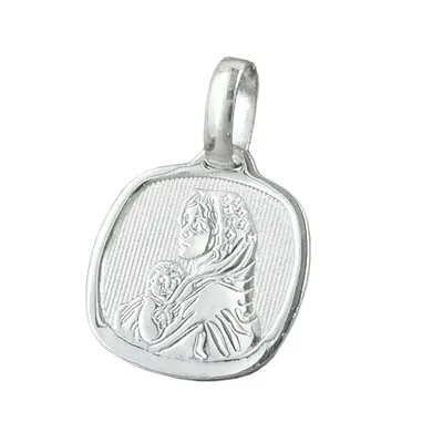Produktbild von Anhänger 16x15mm Maria mit Jesuskind glänzend Silber 925 silber 16x15mm