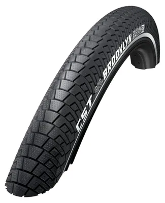 Produktbild von Reifen: CST Brooklyn Pro Farbe: Schwarz (2mm Anti-Leak) Größe: 26x2.1, Etro 55-559
