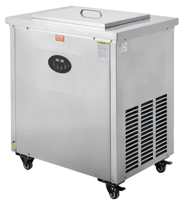Productafbeelding van VEVOR Commerciële ijsmachine, 2 vormen – 52-delige ijsmachine voor het maken van ijsstokjes en sorbetjes, gemaakt van roestvrij staal. Ijsmachine voor ijsstokjes, geschikt voor bars, cafés en theewinkels