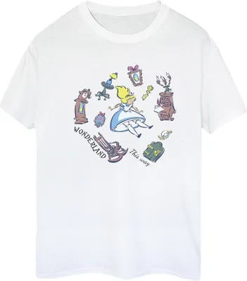 Produktbild von Disney - "Alice in Wonderland" T-Shirt für Damen BI8865 (4XL) (Weiß)