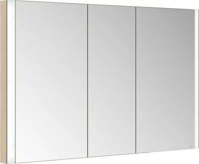 Image de KEUCO SOMARIS Armoire de toilette encastrable 3 portes, avec miroir chauffant, 1200mm, 14514853101