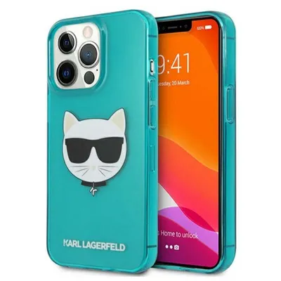Obrázek produktu pro Karl Lagerfeld pro iPhone 13 Pro / 13 Protective Phone Case Cover Case Glitter Choupette Fluo