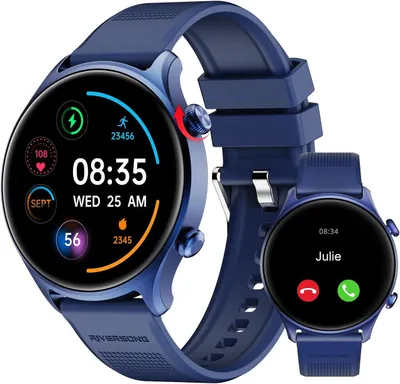Produktbild von RIVERSONG Smartwatch 1.52 Zoll Fitnessuhr mit Bluetooth Anrufen 100+ Sportmodi Gesundheits & Aktivitätstracker IP68 wasserdicht iOS/Android