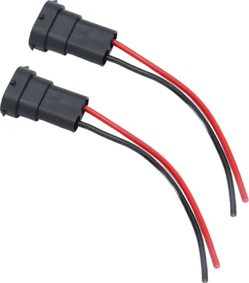 Image de 2Pcs Socket Wires Male Adapter Headlight Copper Wiring Harness 12V for H11 H8 880 890 Bulb