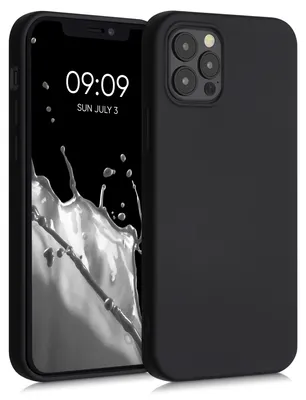 Produktbild von kwmobile Hülle kompatibel mit Apple iPhone 12 / iPhone 12 Pro Hülle - gummierte TPU Silikon Handyhülle - Schutzhülle für kabelloses Laden - Case in