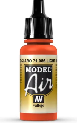 Produktbild von Vallejo 71.086, 17 ml, Rot, Matte, Flasche