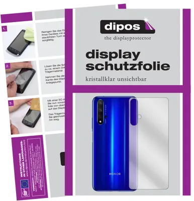 Produktbild von 2x Schutzfolie für Honor 20 Pro Rückseite klar Displayschutzfolie Folie Display
