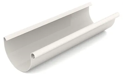 Obrázok produktu pre BRYZA Žľab, plastový žľab Ø 75 mm, dĺžka 3M, biely RAL 9010
