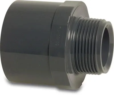 Productafbeelding van PVC-U overgangsnippel 50/63 mm x 2 inch met buitendraad