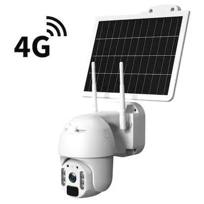 Image de PTZ, PT18, 4G, énergie solaire, RobiCam, Ultra HD, 4 MP, batteries intégrées, panneau solaire amovible, enregistrement sur carte mémoire et dans le cloud