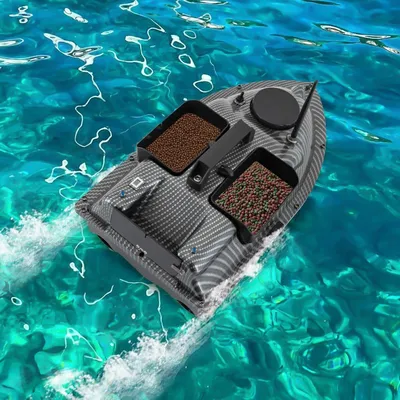 Produktbild von Futterboot - Futterboot mit Fernbedienung - Futterrohr - Baitboat - Angelboot - Wasserdichtes ABS-Material